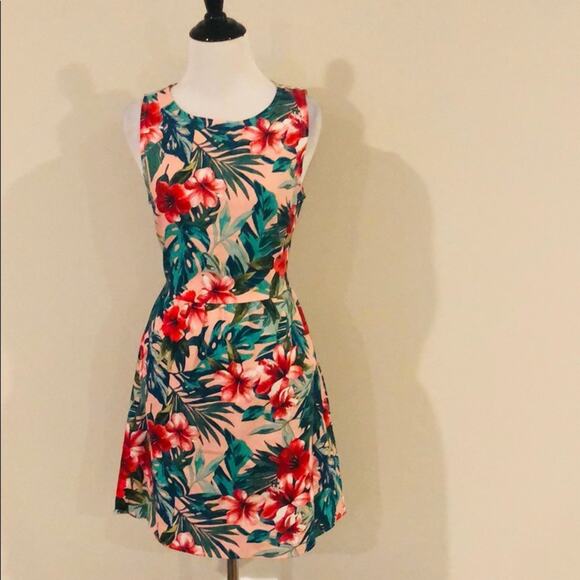 Floral Print Dress Skater - Picture 4 of 7